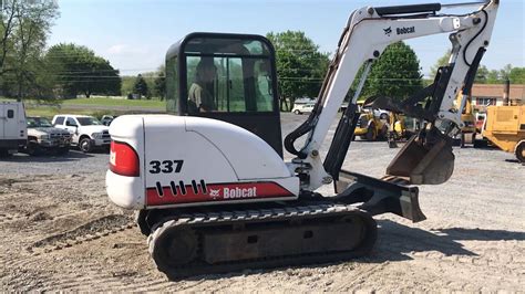 history of a 2008 bobcat 337 mini excavator|337 bobcat spec.